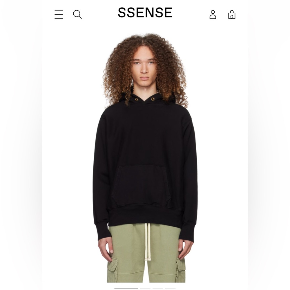 Les Tien Black Heavyweight Hoodie